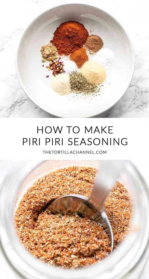 If you're searching for a simple way to create Piri Piri seasoning, also known as Peri Peri spice mix, this spice blend recipe is perfect for you. It's easy to make, delicious, and budget-friendly. Head over to thetortillachannel.com for the complete recipe and video. #thetortillachannel #piripiriseasoning #periperiseasoning #seasoning #piripirispicemix #piripiri #periperi Beau Monde Seasoning, Piri Piri Seasoning, Homemade Spice Mix, Spice Blends Recipes, Piri Piri, Peri Peri, Homemade Spices, Homemade Seasonings, Spice Mix