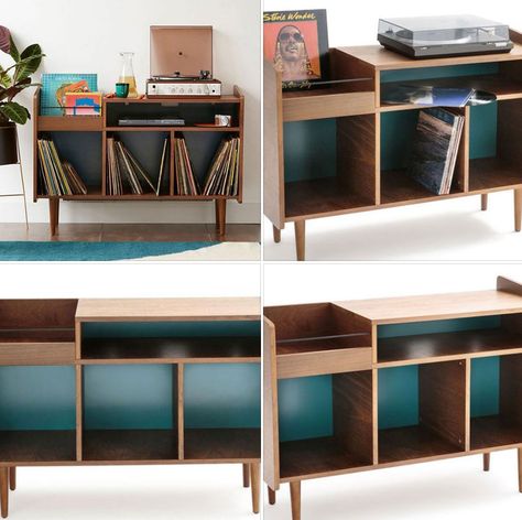 After selling out quickly twice, the Ronda 1960s-style record storage unit at La Redoute is back in stock. It’s also 30 per cent off as part of a furniture promotion too if you get in soon. Diy Storage Headboard, Vinyl Cabinet, Vinyl Record Furniture, Vinyl Record Room, Vinyl Record Cabinet, Turntable Furniture, Hifi Furniture, Vinyl Shelf, Home Music Rooms