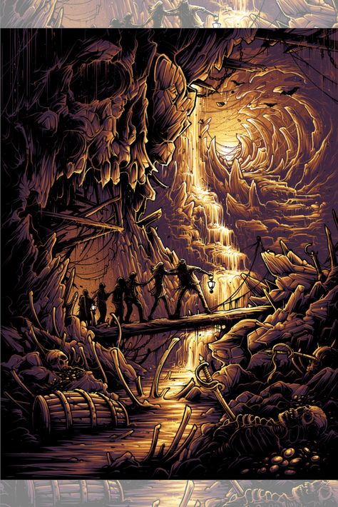 Awesome Collection of Hero Complex Gallery Poster Art For THE GOONIES, STAND BY ME, PREDATOR and More Mikey Walsh, Goonies Art, Les Goonies, Goonies Never Say Die, Dan Mumford, The Goonies, Screen Print Poster, Treasure Map, Dark Rose