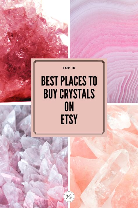 Etsy is one of my favorite places to buy crystals online. There are many wonderful shops on Etsy that I think you should check out. #crystals #healingcrystals Etsy Crystal Shop, Online Crystal Shop, Where To Buy Crystals Online, Where To Buy Crystals, Crystals Guide, Cheap Crystals, Healing Stones And Crystals, Crystal Guide, Healing Gemstones