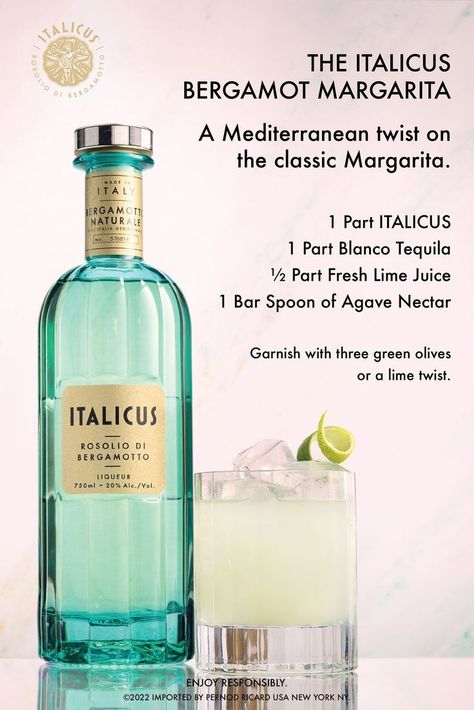 ITALICUS Margarita in 2022 | Smoothie drinks, Homemade cocktails, Cocktail drinks Italicus Cocktail Recipe, Italicus Cocktail, Drinks Homemade, Best Yoga Retreats, Italian Liqueur, Homemade Cocktails, Classic Margarita, Bar Spoon, Mixed Drinks Recipes