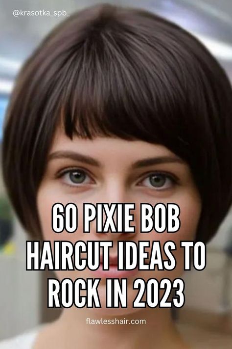 Pixie Bob Haircut with Bangs - Explore bob pixie haircut, short bobs, shaggy bob for fine hair, and short pixie bob options. Get inspired by this stylish hairstyle. Short Hair Pixie Bob, Short Hair Glasses, Pixie Haircut Fine Hair, Kort Bob, Chin Length Haircuts, Pixie Bob Hairstyles, Bob Haircut Ideas, Pixie Cut Styles, Short Wavy Bob