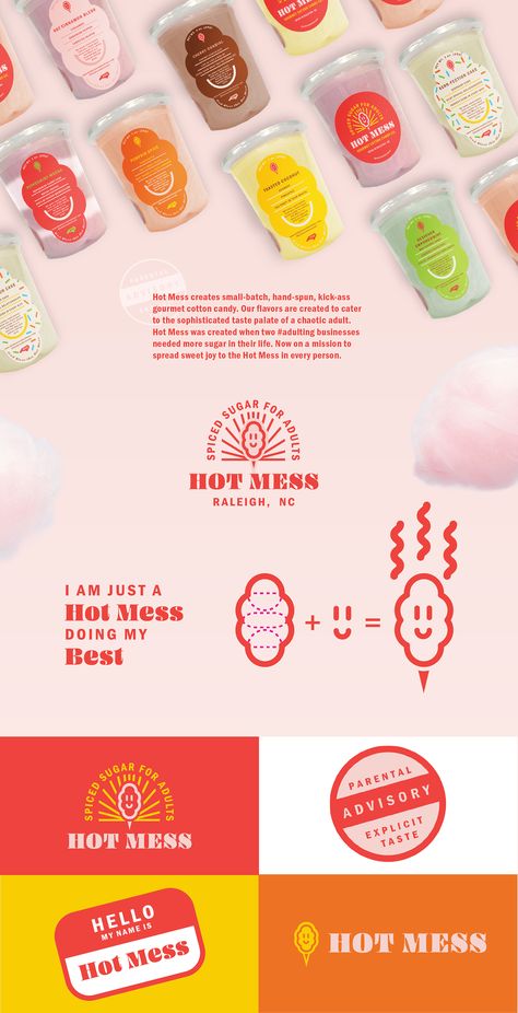 Spicy Packaging, Gourmet Cotton Candy, Spicy Candy, Career Goal, Candy Logo, Candy Packaging, Candy Brands, Stationary Design, Brand Strategist