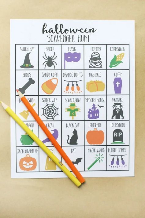 Halloween Scavenger Hunt Ideas, Printable Halloween Scavenger Hunt, Printable Scavenger Hunt, Scavenger Hunt Ideas, Halloween Class Party, Scavenger Hunt Games, Halloween Scavenger Hunt, Halloween Games For Kids, Scavenger Hunt For Kids