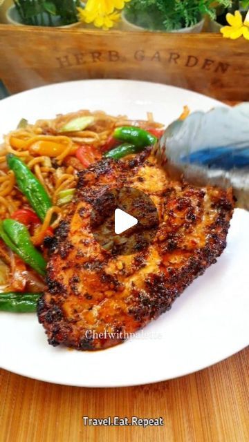 Khadija Siddiqui on Instagram: "Air Fried Chicken With Chowmein Noodles 

💥My 2 air fryer E-books are linked in my linktree and the third book is coming out on the 1st or march Inshallah ❤✌

@chefwithpalette 

#airfryer #airfryerchicken #airfryerrecipes #noodles #chowmein #chowmeinnoodles #recipe #yummy #foodie #foodporn" Chowmein Noodles, Air Fried Chicken, Chow Mein, Air Fryer Chicken, E Books, Chicken Breasts, Air Fryer Recipes, Fried Chicken, Chicken Breast