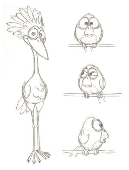 Bird Sketches, Dyi Art, Alphabet Animals, Creative Drawings, Happy Painting, Bird Sketch, Cartoon Birds, Disney Art Drawings, For The Birds