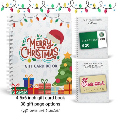 New! Custom Christmas Gift Card Book | Gift Card Holder | Christmas Gift | Keepsake was just added to eBay. Check it out! #eBay #eBaySeller Gift Card Holder Christmas, Gift Card Book, Gift Card Presentation, Holiday Gift Exchange, Custom Holiday Gifts, Restaurant Gift Cards, Custom Gift Cards, Christmas Gift Card Holders, Holiday Gift Card