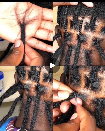 52K views · 1.2K reactions | Watch and learn another lovely way on how to install artificial dreads on natural hair and how to uninstall it ❤️❤️ | Watch and learn another lovely way on how to install artificial dreads on natural hair and how to uninstall it ❤️❤️ | By Diseph Benson’s Backup page | There is no right or wrong way
of installing your artificial dreads and this video shows us
another lovely and easy way of installing your artificial
dreads with ease first you need to plate the edge of the dreads
to the root of your hair and braid it about three to four
times after which you go ahead and braid your hair till the
end before using a crochet pin to pull the hair already plated
hair inside the locks remember that artificial dreadlocks
comes in different types and for this particular Inner Lock Dreads, How To Install Crochet Braids, Lock Extensions Dreadlocks, Dread Installation, Artificial Dreads, Artificial Dreadlocks Hairstyles, Types Of Dreads, How To Do Dreadlocks, How To Make Dreads