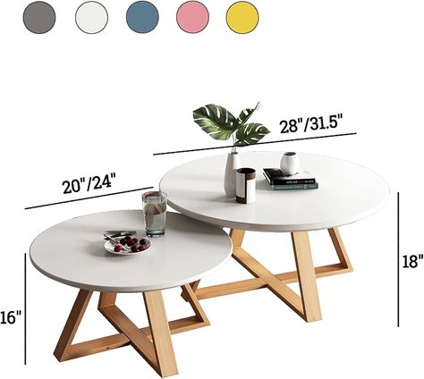 Amazon.com: Solid Wood Coffee Table,Modern Round Coffee Table for Living Room,Wooden Farmhouse Coffee Table Side Table,Small Center Table End Table(Diameter 31.5'', White) : Home & Kitchen Small Center Table, Wood Coffee Table Modern, Modern Round Coffee Table, Modern Wood Coffee Table, Farmhouse Coffee Table, Coffee Table For Living Room, Wooden Farmhouse, Coffee Table Modern, Round Coffee Table Modern