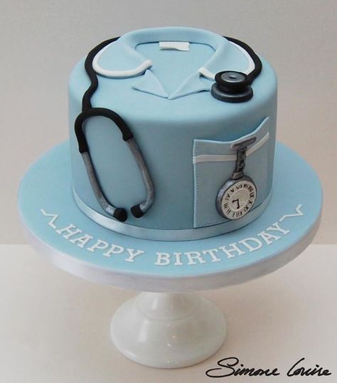 Simone Louise Cakes                                                                                                                                                                                 Mais Medical Cake Ideas, Doctor Cake Ideas, Doctor Husband, Medical Cake, Doctor Cake, Nursing Cake, Medical Theme, Big Cakes, Reception Hall