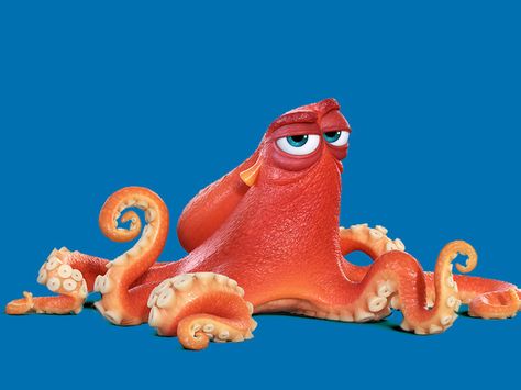 Finding Dory Octopus, Hank Finding Dory, Kaa The Snake, Octopus Pictures, Nemo Cake, Underwater Cartoon, Magical Gifts, New Disney Movies, Animated Movies For Kids