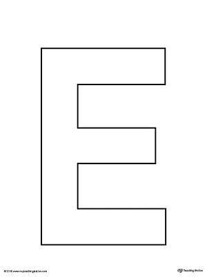 Uppercase Letter E Template Printable Worksheet.The Uppercase Letter E Template is an ultra useful, all-purpose letter template designed for use in a variety of crafts and activities to complement your alphabet studies. E Is For Craft, Letter E Crafts For Toddlers, Letter E Crafts For Preschoolers, Letter E Template, Letter E Activities For Preschool, Uppercase Letters Printable, Letter E Activities, Letter E Craft, Alphabet Letter Templates