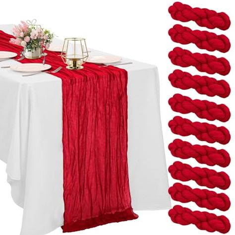 Burgundy Table Runner Round Table, Burgandy Table Runner Wedding, Burgundy Table Runners Wedding, Sweet Heart Table Wedding Runner, Wedding Welcome Table With Runner, Red Tablecloth Green Runner, Red Table Cloth Black Runner, Red Table Runner With Trees, Red Gold Cream Wedding Table Settings