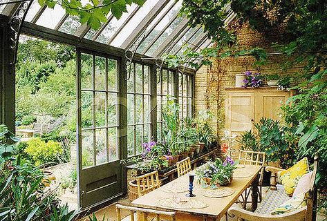 Garden Conservatory | ca. 1980s-1990s --- Conservatory --- I… | Flickr Conservatory Greenhouse, Conservatory Garden, Green Rooms, Glass House, Outdoor Rooms, Design Case, Winter Garden, Garden Styles, Garden Room