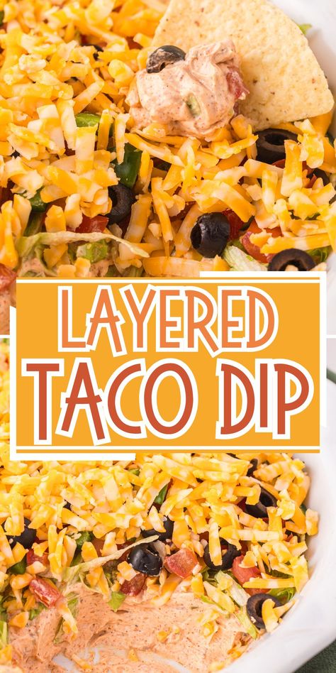 Cold Taco Dip With Sour Cream, Cream Cheese Taco Dip Cold, Cold Taco Dip With Cream Cheese, Quick Taco Recipes, Taco Dip With Cream Cheese, Best Taco Dip, Best Taco Dip Recipe, Cream Cheese Taco Dip, Layer Taco Dip