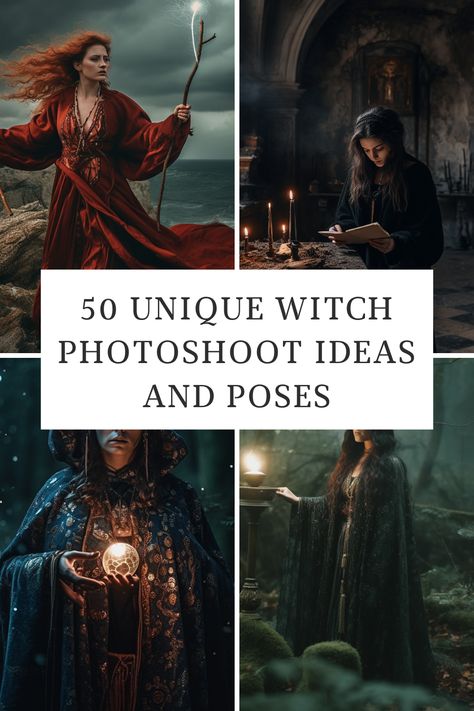 Forest Witch Photography, Indoor Witch Photoshoot, Witch Pictures Goddesses, Mystical Witch Costume, Fairytale Photography Dark, Witch Photo Shoot Ideas, Witch Themed Photoshoot, Dark Goddess Photoshoot, Outdoor Halloween Photoshoot