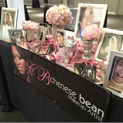 Makeup Artist Booth Display Vendor Events, Artist Booth, Bridal Show Booths, Vendor Table, Wedding Fayre, Bridal Expo, Best Makeup Artist, Event Table, Vendor Events