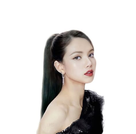 BLACKPINK Lisa without bangs, bangless Lisa Lisa Without Bangs, Rosé Bangs, Lisa Hair, Hear Style, Black Hair Aesthetic, Rank 1, Lisa Bp, Long Black Hair, Short Story