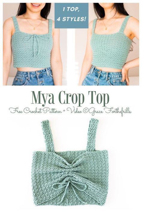 Best crochet tops for girls patterns Knit Crop Top Pattern, Crochet Crop Top Pattern Free, Crochet Top Outfit, Crochet Summer Dresses, Crochet Boho Top, Crop Top Pattern, Baby Frock Pattern, Crochet Crop Top Pattern, Crochet Tops Free Patterns