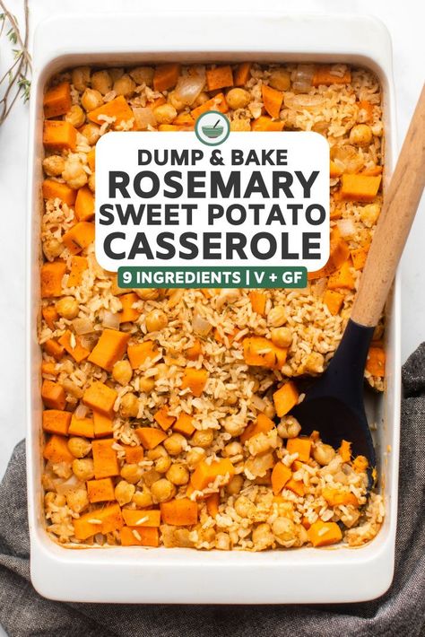 Vegan Homestyle Cooking, Vegan Meals With Sweet Potato, Vegan Sweet Potato Recipes, Vegan Potatoes, Vegan Casserole Recipes, Baked Sweet Potato Casserole, Vegan Casseroles, Vegan Casserole, Food Rice