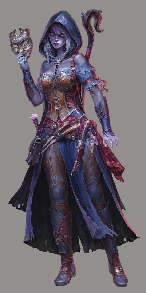 Pathfinder Adventure Path #142: Gardens of Gallowspire (Tyrant's Grasp 4 of 6) by Igor GrechanyiCover art character and half page illustration. The fourth cover in the series. Art Director: Sarah Robinson.  Paizo Publishing LLC 2018 https://ift.tt/2N6kmsB Elf Rogue, Rogue Assassin, Pathfinder Character, Roleplay Characters, Leather Armor, Dungeons And Dragons Characters, Fantasy Armor, Armors, Fantasy Rpg