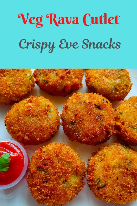 Veg Rava Cutlet recipe | Crispy Cutlet | Easy Suji Cutlet |  New Snacks recipe in tamil (2020), Detailed recipe in the website Veg Cutlet Recipes Hebbars Kitchen, Cutlet Recipes Veg, Veg Cutlet Recipes, Veg Cutlet, Cutlet Recipes, Cutlets Recipes, Recipes In Tamil, Indian Cooking Recipes, Vegetarian Food