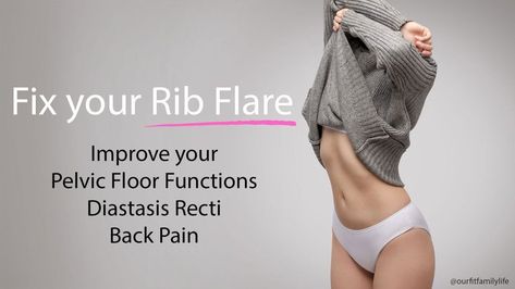 Rib Flare, Fit Family, Pelvic Floor Dysfunction, Diaphragmatic Breathing, Ribbed Flares, Increase Heart Rate, Pelvic Floor Exercises, Health Heal, Diastasis Recti