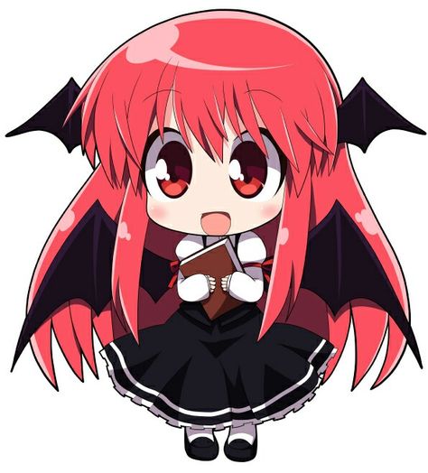 Koakuma Touhou, Demon Wings, Touhou Anime, Kemono Friends, Chibi Anime Kawaii, Cute Anime Chibi, Model Drawing, Anime Music, My Pokemon