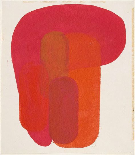 Form no.11, red, (Oct 1949) by ONCHI Koshiro :: Art Gallery NSW Eyes Artwork Abstract, Koshiro Onchi, Eyes Artwork, Japanese Print, Artwork Abstract, Red Abstract, Japanese Woodblock Printing, Japanese Prints, Japanese Artists