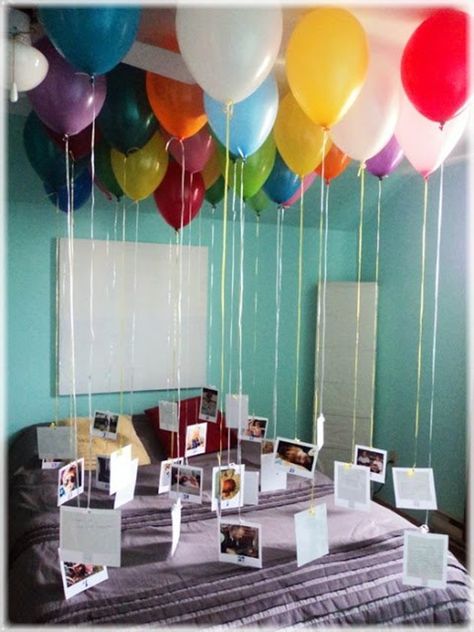 Best Friend Birthday Surprise, Diy Gifts For Girlfriend, Birthday Surprise Boyfriend, Birthday Presents For Mom, Friends Diy, Birthday Crafts, Boyfriend Diy, Diy Gifts For Boyfriend, Birthday Surprise Party