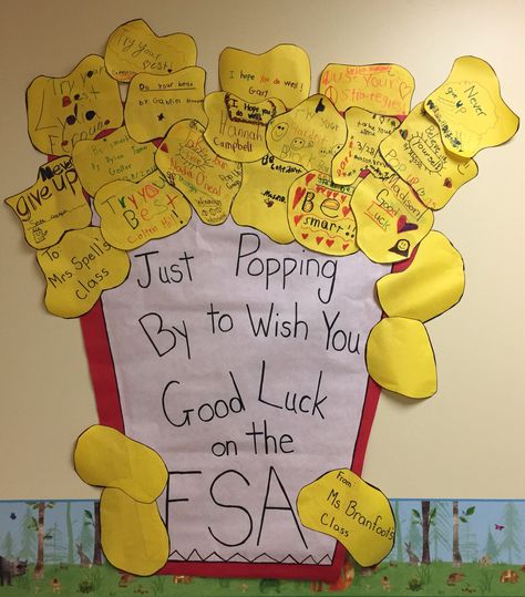 Popping by to wish you good luck. Testing encouragement poster Testing Encouragement Posters, Testing Motivational Posters, State Testing Motivation, Testing Treats For Students, Test Prep Motivation, Test Motivation, Motivation For Students, State Testing Encouragement, Testing Treats