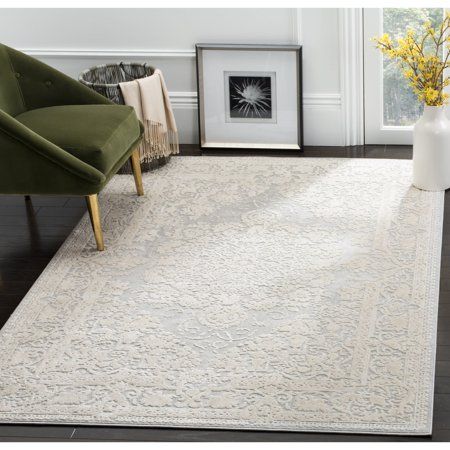 Safavieh Reflection Sophia Traditional Area Rug Or Runner Light Grey Rug, Patterned Plates, Cream Area Rug, Color Rug, Traditional Area Rug, Polyester Rugs, Home Upgrades, Laurel Foundry Modern Farmhouse, Pile Rug