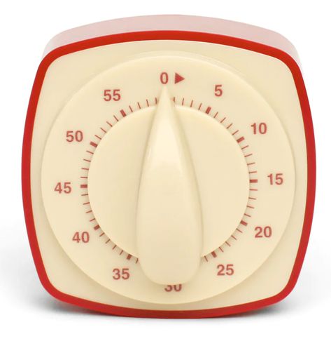 Retro Kitchen Timer – Assorted Colors – Sold Individually Wind back the clock with our Retro Kitchen Timer. Available in two classic colors, this magnetic timer helps keep track of baking times while providing a sense of history and nostalgia in your kitchen. Simply wind the dial to the 60-minute mark, then readjust to the desired time and let the timer do the rest. Twist to set time 60 minutes Turn clockwise to 60 minutes, then counter clockwise to set desired time Dimensions: 3.5” diameter (Co Stylish Apartment Decor, Retro Kitchen Accessories, Hands Of Time, Vintage Kitchen Accessories, Egg Timer, Kitchen Timer, Kitchen Timers, Stripe Fabric, Fade Color