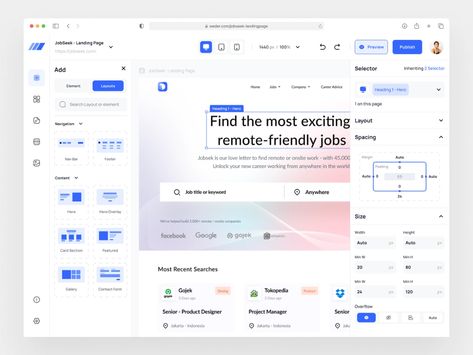 Web Builder - Desktop Apps by Dwiky Setiawan on Dribbble Web Forms, Form Builder, Ux Web Design, New Career, Ui Kit, Career Advice, Love Letters, Ui Design, App Design