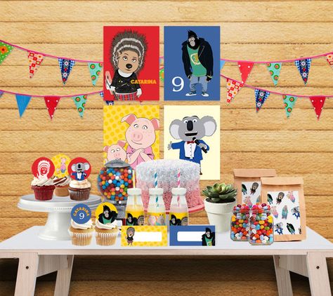 Sing Movie Birthday | Sing Movie Party | Sing Movie Party Printable | Sing Movie Decorations | Sing Movie Printable | SING #babyshowerideas4u #birthdayparty #babyshowerdecorations #bridalshower #bridalshowerideas #babyshowergames #bridalshowergame #bridalshowerfavors #bridalshowercakes #babyshowerfavors #babyshowercakes Sing Themed Birthday Party, Sing Birthday Party Ideas, Sing Party, Movie Decorations, Film Party, Sing Movie, Movie Birthday Party, Movie Birthday, Movie Party