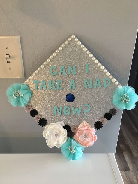 Graduation cap- long nap is needed! College Graduation Cap Decoration, Cap Decoration, Graduation Cap Decoration, Cap Decorations, Grad Cap, Take A Nap, College Graduation, Graduation Cap, Quick Saves