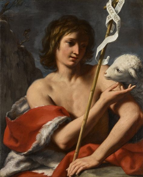 Elisabetta Sirani, John Baptist, Women Painters, Saint John The Baptist, Catholic Pictures, Santa Isabel, Articles Of Faith, Catholic Priest, Saint John