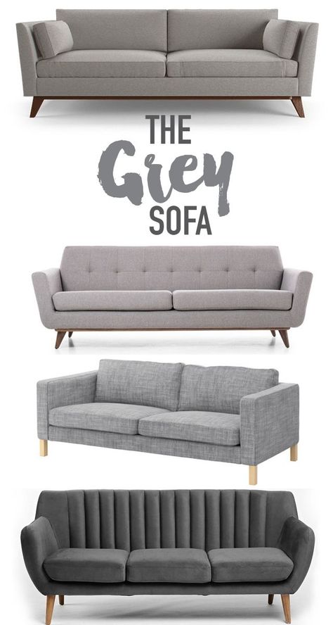 Reasons why you should buy a grey sofa. @visualheart www.visualheart.com Furnitur Ruang Keluarga, Grey Sofa, Unique Sofas, Modern Sofa Designs, Set Sofa, Lounge Suites, Living Room Sofa Design, Sofa Set Designs, Beautiful Sofas