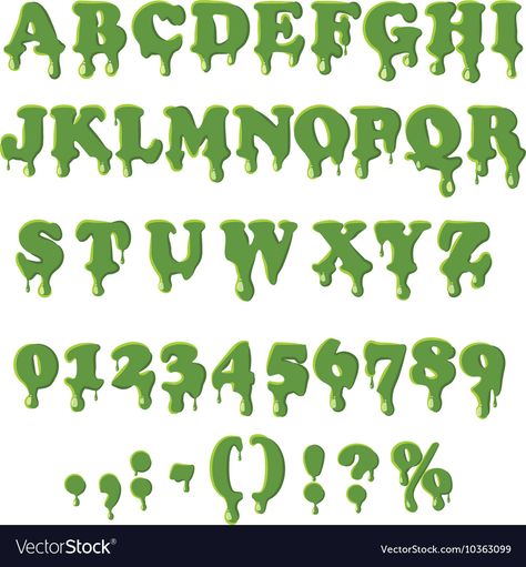 Alphabet With Numbers, Slime Texture, Font Bubble, English Fonts, English Font, Urban Graffiti, Graffiti Alphabet, Graffiti Font, Easy Learning