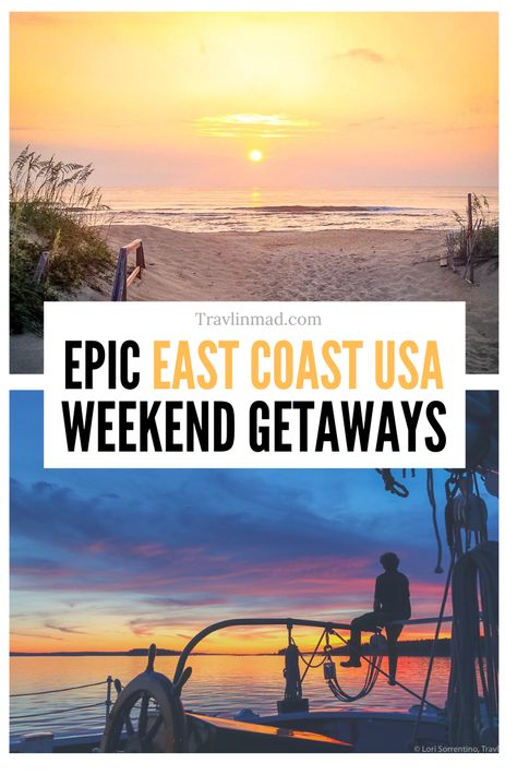 Weekend Getaways on the East Coast For Year Round Family Fun. From Maine to Florida, here are 23 romantic and family fun getaways! #EastCoastGetaways east coast USA travel | best east coast getaways | east coast travel destinations | USA east coast travel | east coast vacation ideas places to visit | best weekend getaways for couples east coast | best east coast weekend getaways | east coast vacation ideas | east coast travel destinations Getaways For Couples, East Coast Beaches, East Coast Style, Beautiful National Parks, East Coast Usa, East Coast Travel, East Coast Road Trip, Best Weekend Getaways, Private Plane