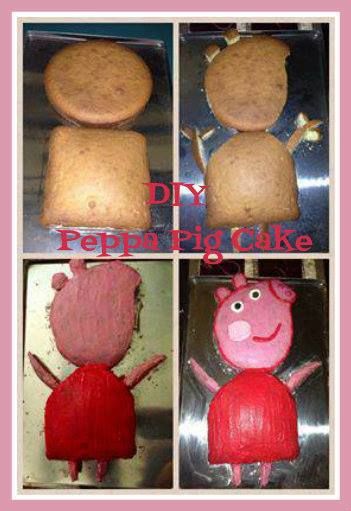 Peppa Pig Homemade Peppa Pig Cake, Bolo Da Peppa Pig, Peppa Birthday, Pig Ideas, Pig Cupcakes, Pig Birthday Cakes, Cake Homemade, Pig Birthday Party, Peppa Pig Cake