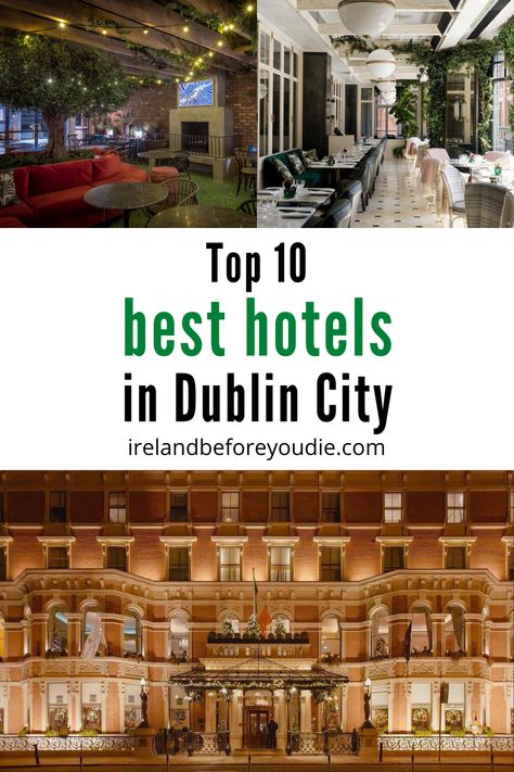 Heading to Dublin but not sure where to stay? We’ve checked out the 10 best hotels in Dublin city centre for you—from super luxury to hipster chic. #ireland #IB4UD #hotels #travelguide Best Hotels In Dublin Ireland, Best Places To Stay In Dublin Ireland, Where To Stay In Dublin Ireland, Hotels In Dublin Ireland, Places To Stay In Ireland, Ireland Hotels, Best Of Ireland, Dublin Hotels, Ireland Road Trip