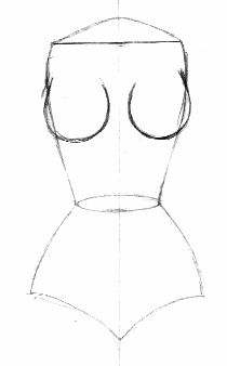 torso fem Easy Torso Drawing, Womens Torso Drawing, Women Torso Drawing, How To Draw A Torso, How To Draw Torso, Female Torso Reference, Torso Drawing, Cartoon Drawing Reference, Edits Inspiration