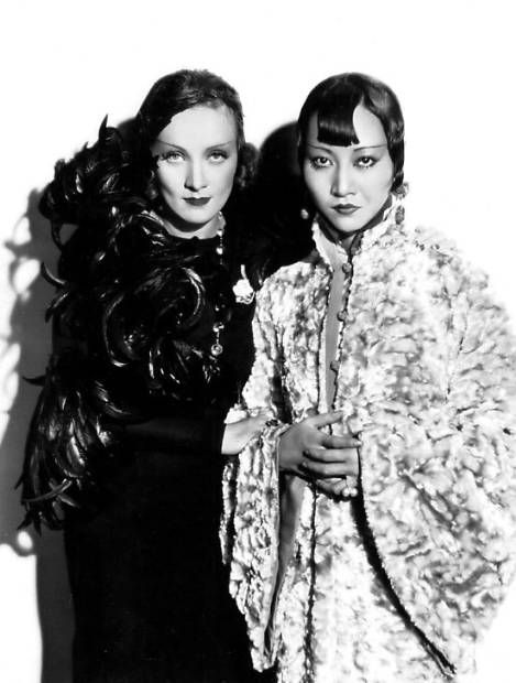 Marlene Dietrich & Anna May Wong Shanghai Express, Anna May Wong, Anna May, Pre Code, Maria Callas, Tilda Swinton, Marlene Dietrich, Actrices Hollywood, Asian American