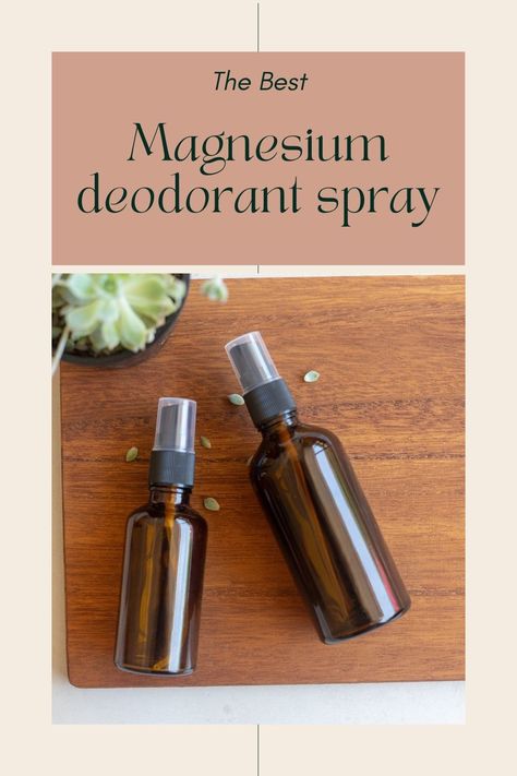 Magnesium Oil Deodorant, Diy Magnesium Oil, Deodorant Diy, Diy Deodorant Spray, Homemade Natural Deodorant, Make Your Own Deodorant, Essential Oil Deodorant, Magnesium Deodorant, Underarm Deodorant