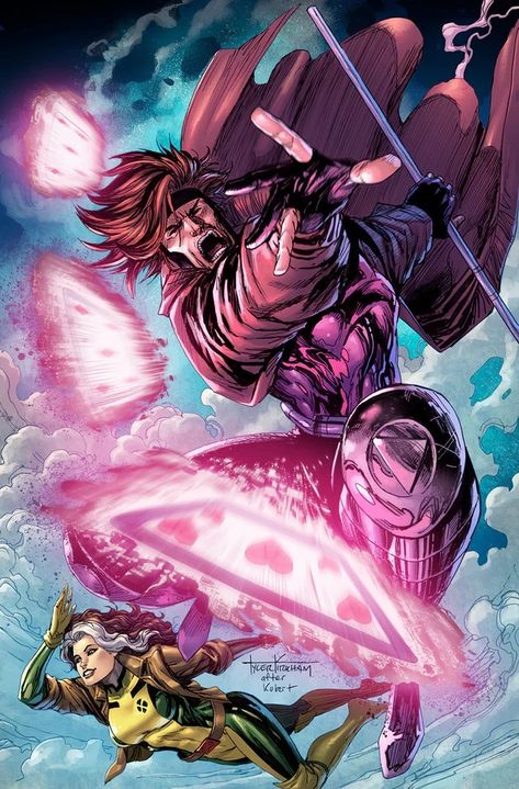 Gambit, Rogue Joker Comic Book, Tyler Kirkham, Rogue Comics, Silver Surfer Comic, Gambit Marvel, Comic Script, Catwoman Comic, Shadow King, Joker Comic