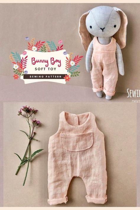 Small Stuffed Animal Sewing Patterns Free, Stuffed Toy Sewing Pattern, Bunny Stuffed Animal Pattern Free, Soft Toy Making Tutorials, Easy Stuffed Bunny Sewing Pattern Free, Free Soft Toy Patterns, Bunny Soft Toy Pattern Free, Jellycat Clothes Pattern, Free Soft Toy Sewing Patterns