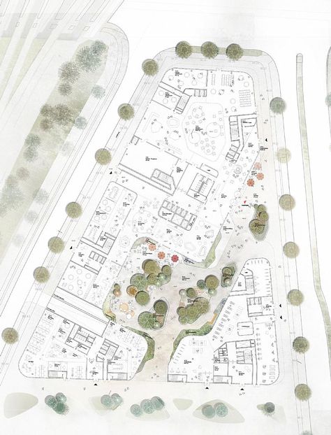 Office Hub, Public Space Design, Aboriginal Culture, Youth Center, Architectural Competition, Model Drawing, Ground Floor Plan, Urban Spaces, Master Plan