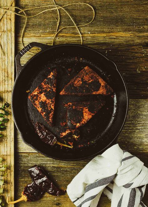 Vegan Crispy Blackened Tofu steaks are marinated in soy sauce, coated in a spicy blackened seasoning, and then cooked to perfection. They're hearty, delicious, and so easy to make! #VeganRecipes #plantbasedrecipes #easy Blackened Tofu, Tofu Steaks, Tofu Seasoning, Tofu Steak, Oven Roasted Asparagus, Kale Pasta, Blackened Seasoning, Black Bean Quinoa, How To Press Tofu