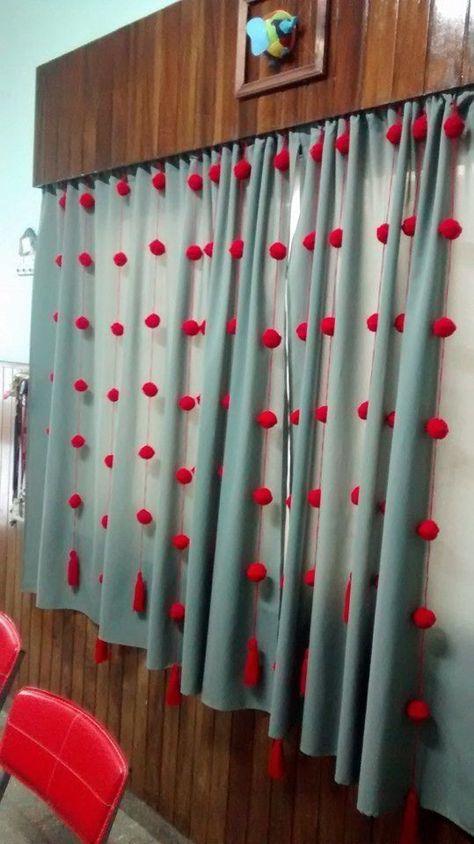 Beautiful curtains fresh home decor idea 2023 Curtains Living Room Diy, Creative Curtain Ideas, Fresh Home Decor, Diy Wall Decor For Bedroom, Bed Cover Design, Colorful Room Decor, Indian Room Decor, Indian Bedroom Decor, India Home Decor